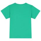 Boys Green, White & Blue Shorts Set (3 Piece), 1, hi-res