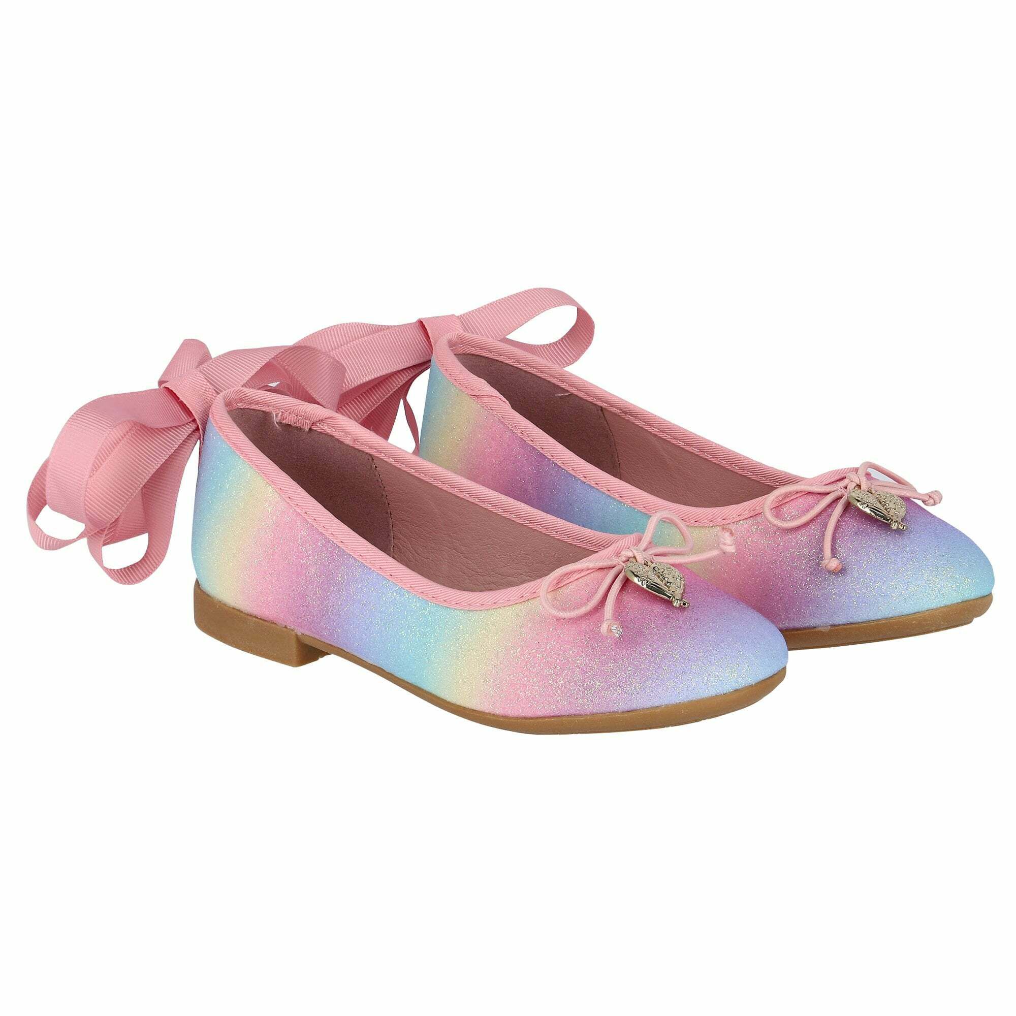 Rainbow ballet shoes best sale