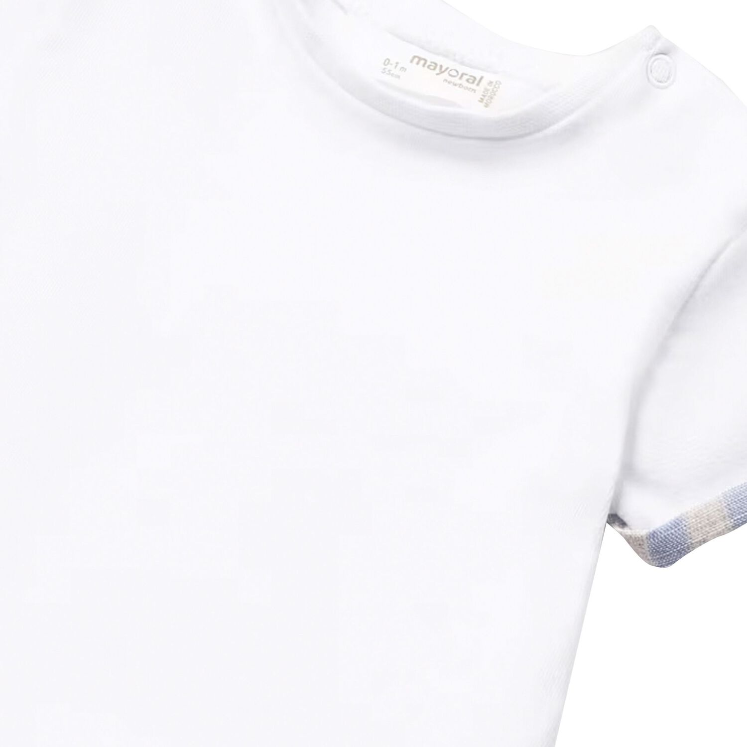 Baby Boys White & Blue Striped Dungaree Set, 1, hi-res