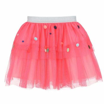 Girls Pink Tulle Skirt