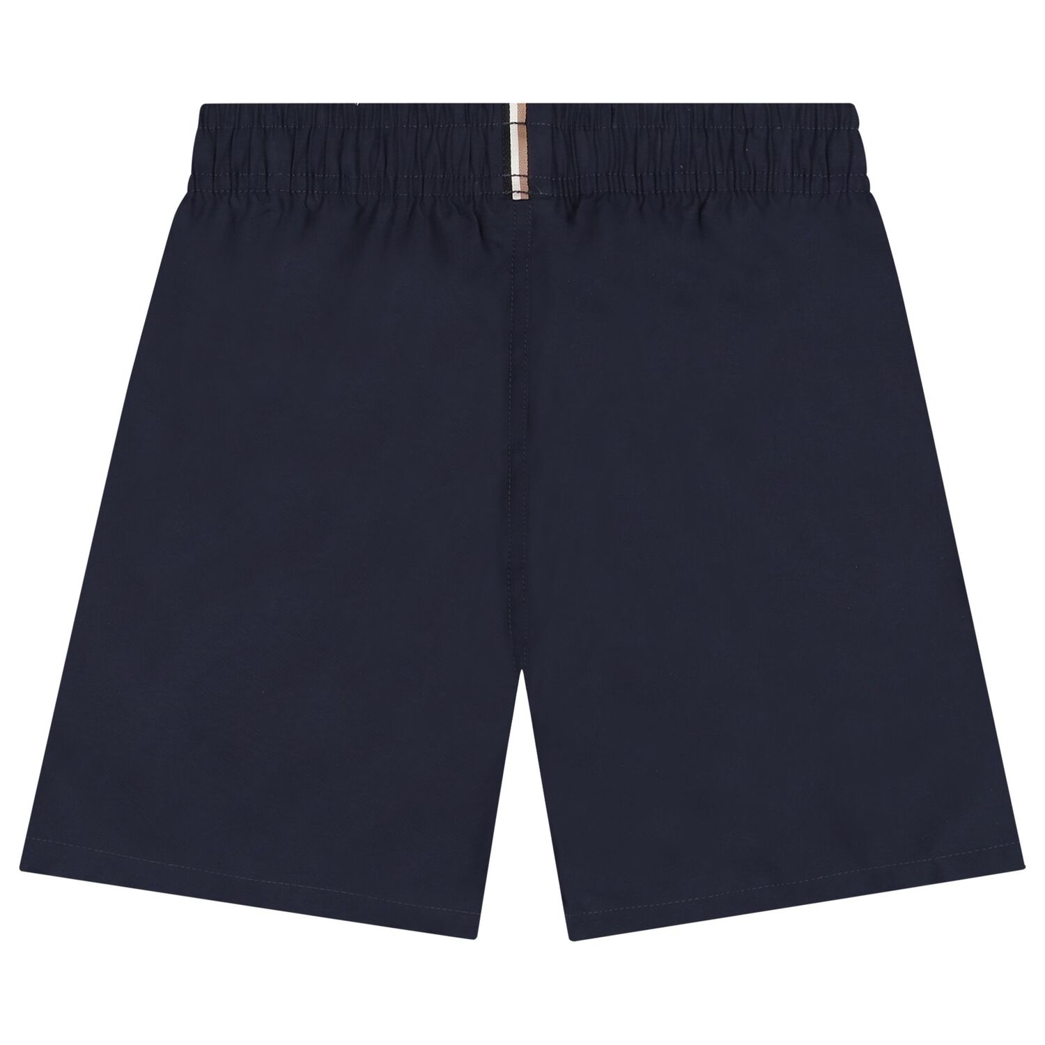 Boys Navy Blue Logo Swim Shorts, 2, hi-res