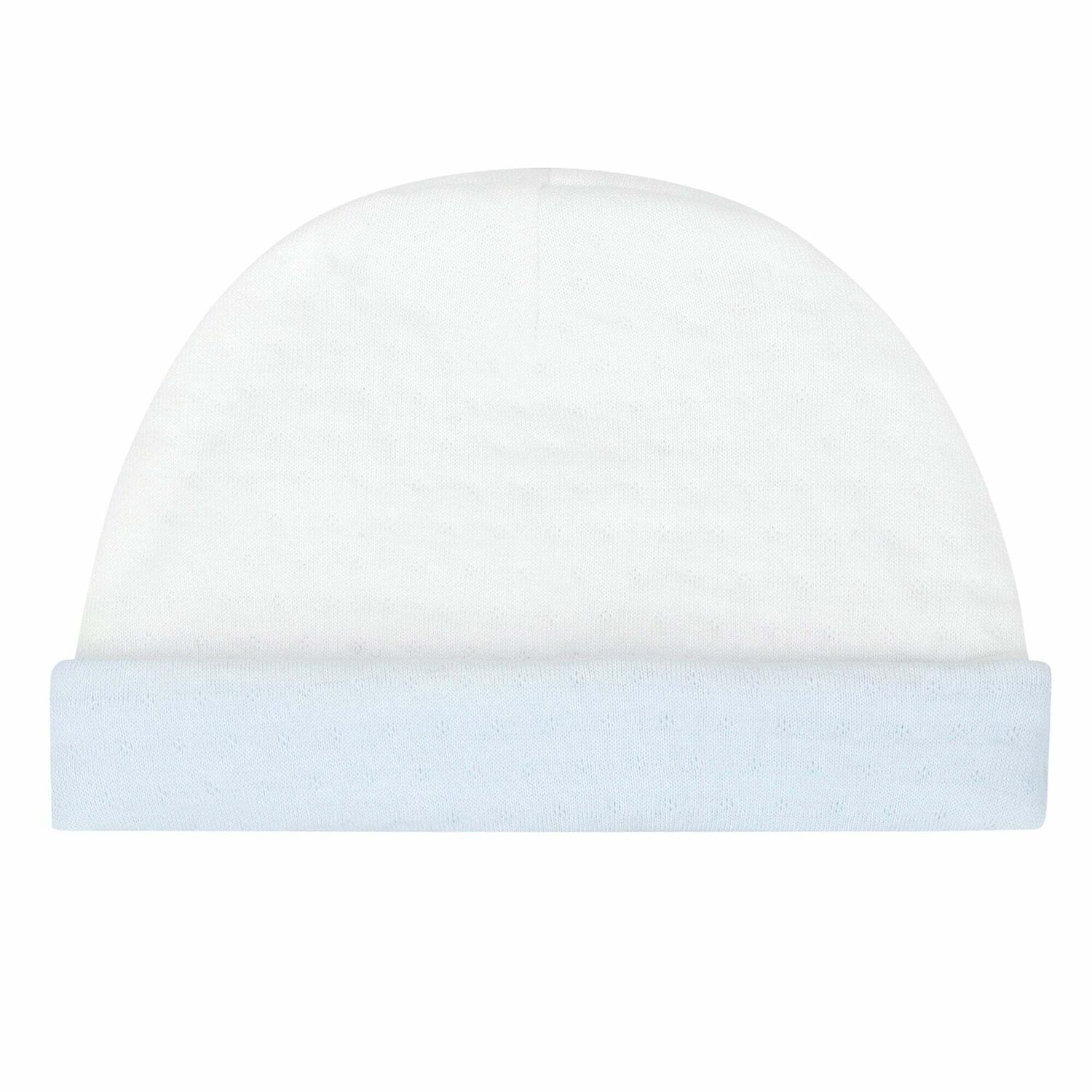 قبعة اطفال باللون الابيض والازرق للاولاد, 1, hi-res image number null