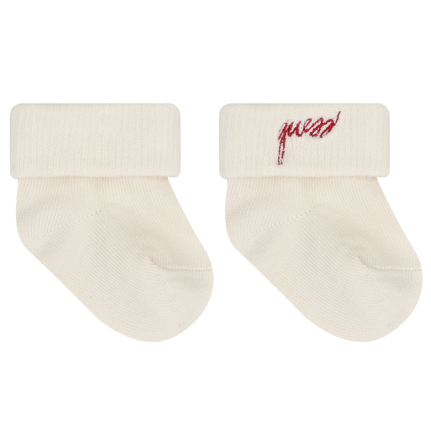 Beige & White Teddy Bear Logo Baby Bodysuit Set, 4, hi-res