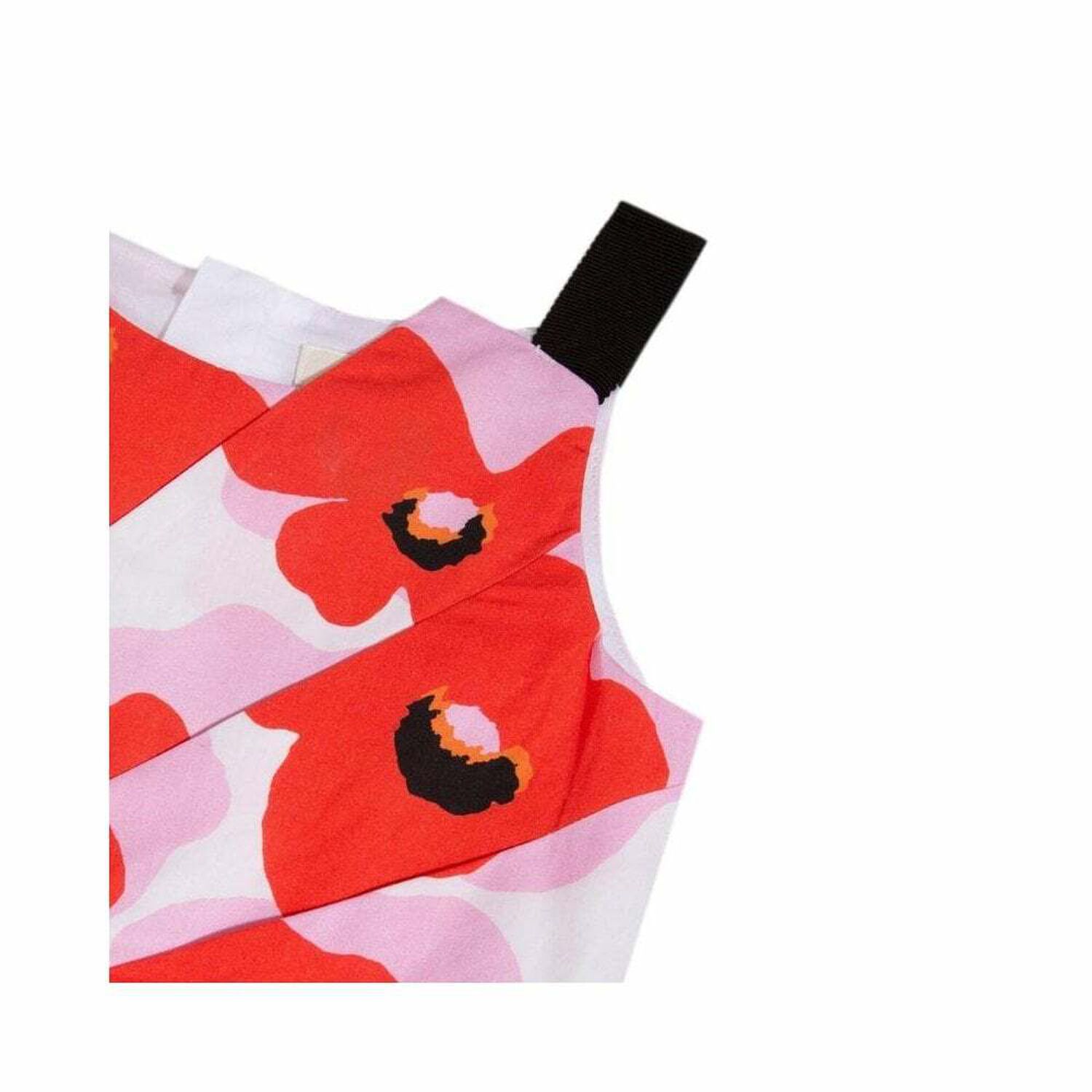 Girls Red & Pink Cotton Dress, 1, hi-res