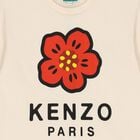 Girls Ivory Boke Flower T-Shirt, 1, hi-res