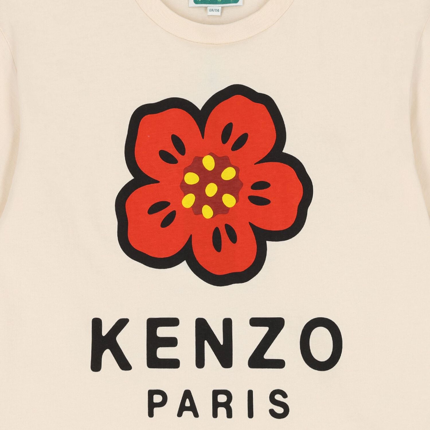 Girls Ivory Boke Flower T-Shirt, 1, hi-res