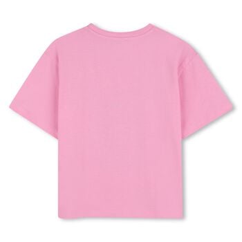 Girls Pink Bubble Tiger T-Shirt