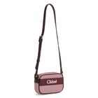 Girls Purple Logo Shoulder Bag, 1, hi-res