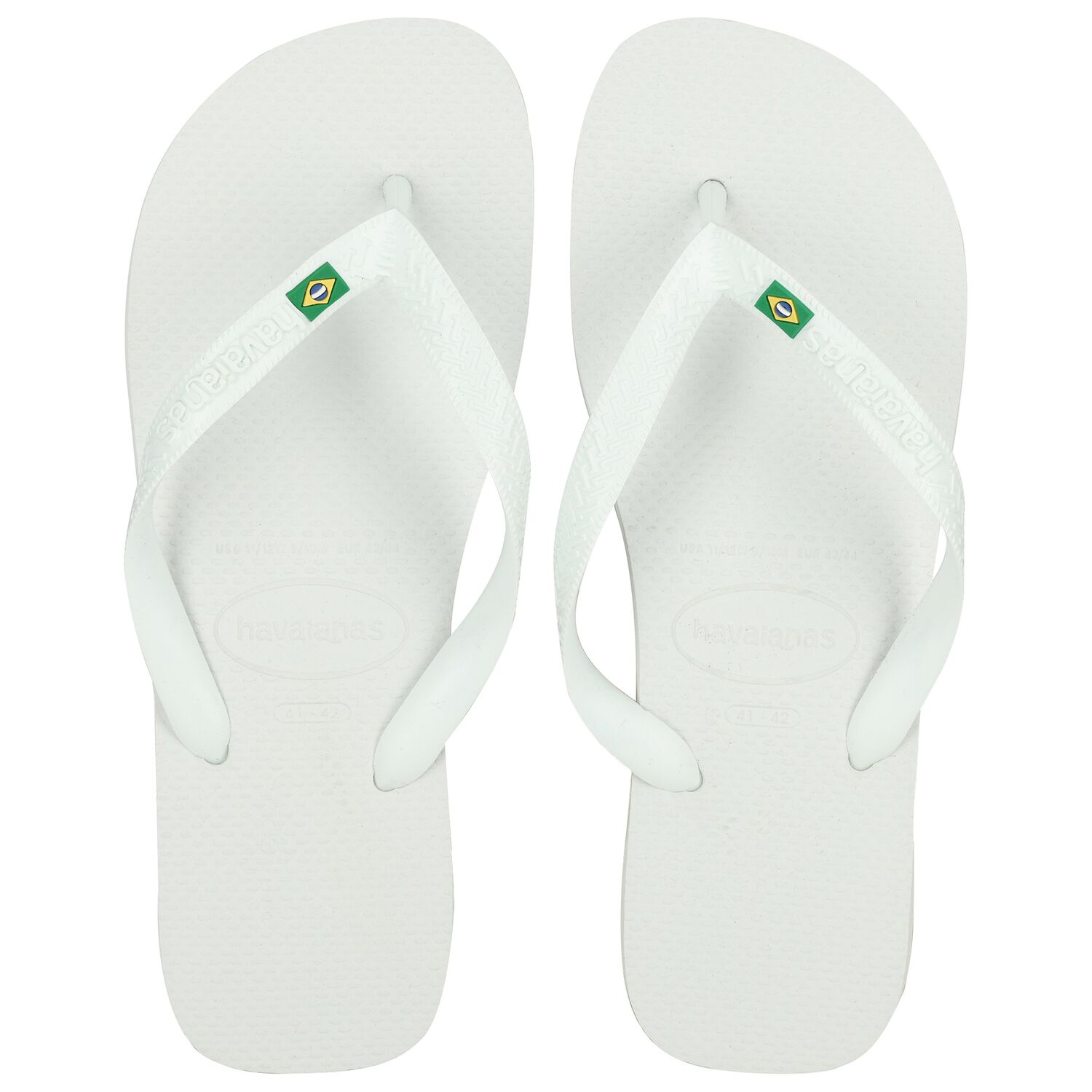 White Logo Flip Flops, 1, hi-res