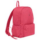 Girls Pink Logo Backpack, 3, hi-res