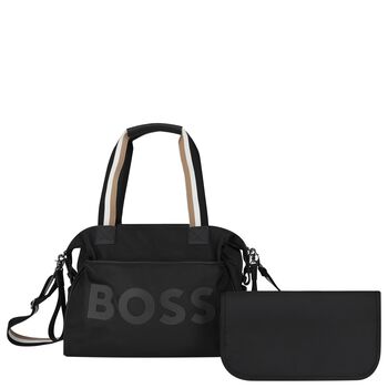 Black Logo Baby Changing Bag