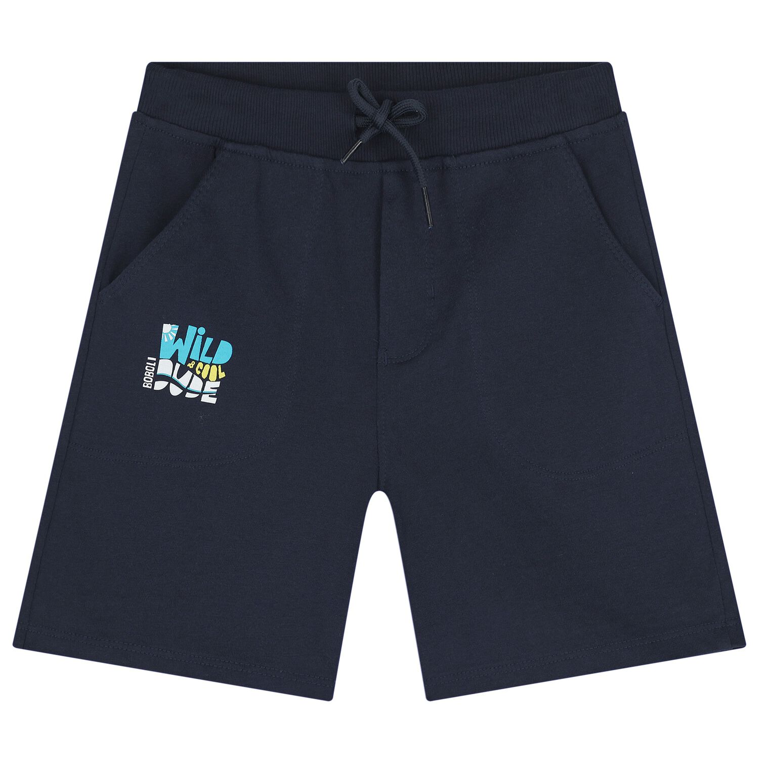 Boys Navy Blue Shorts, 2, hi-res