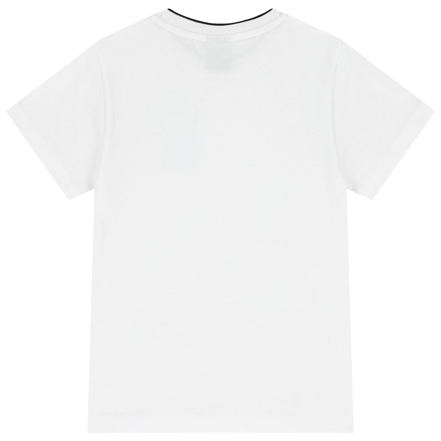 Boys White Logo T-Shirt, 2, hi-res