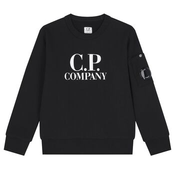 Boys Black Logo Sweatshirt