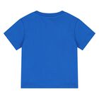 Younger  Blue Teddy Bear Logo T-Shirt, 3, hi-res