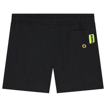 Boys Black Logo Swim Shorts