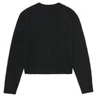 Girls Black Rhinestone Jumper, 2, hi-res