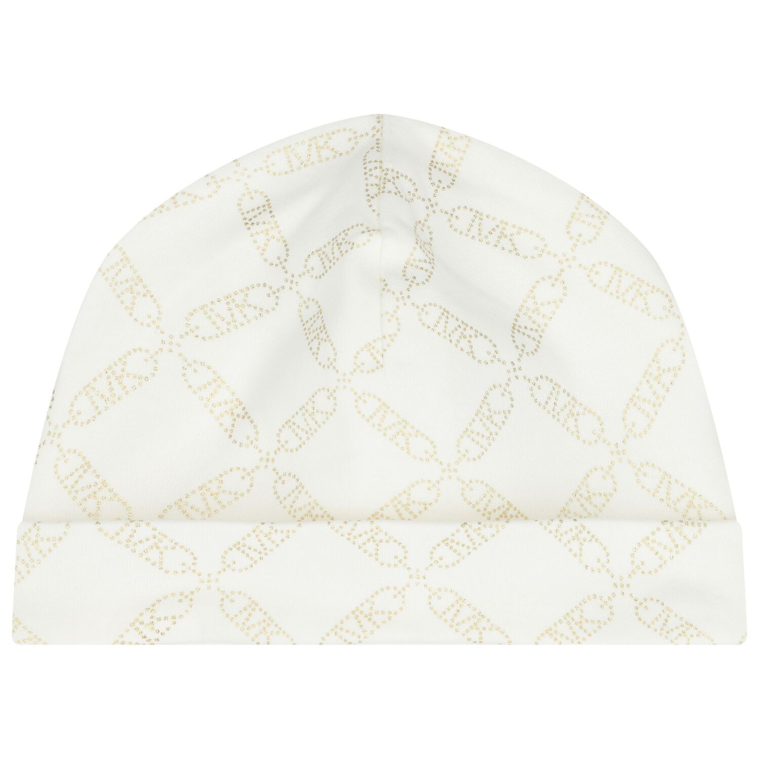 طقم هدايا ملابس أطفال بناتي باللون العاجي والذهبي, 1, hi-res