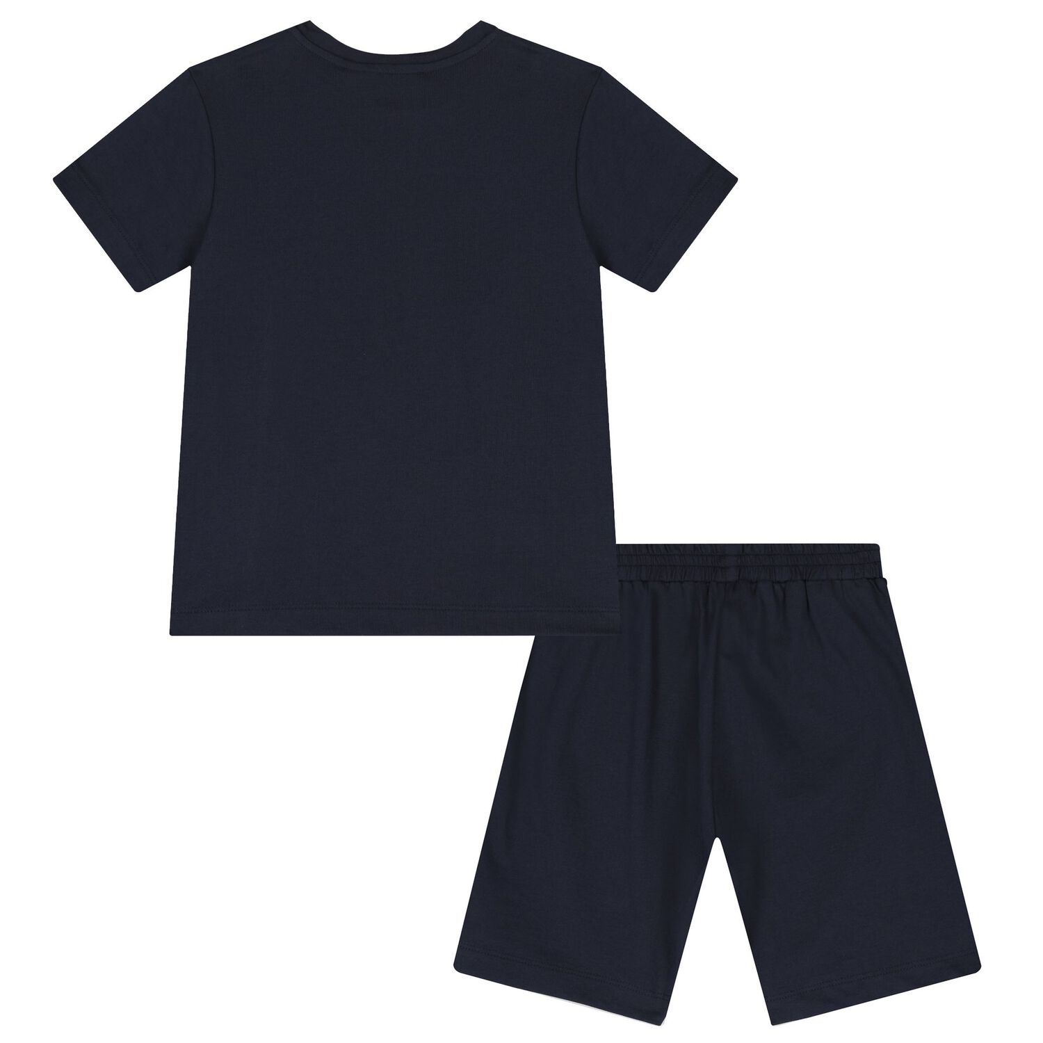 Boys Navy Blue Logo Shorts Set, 1, hi-res image number null