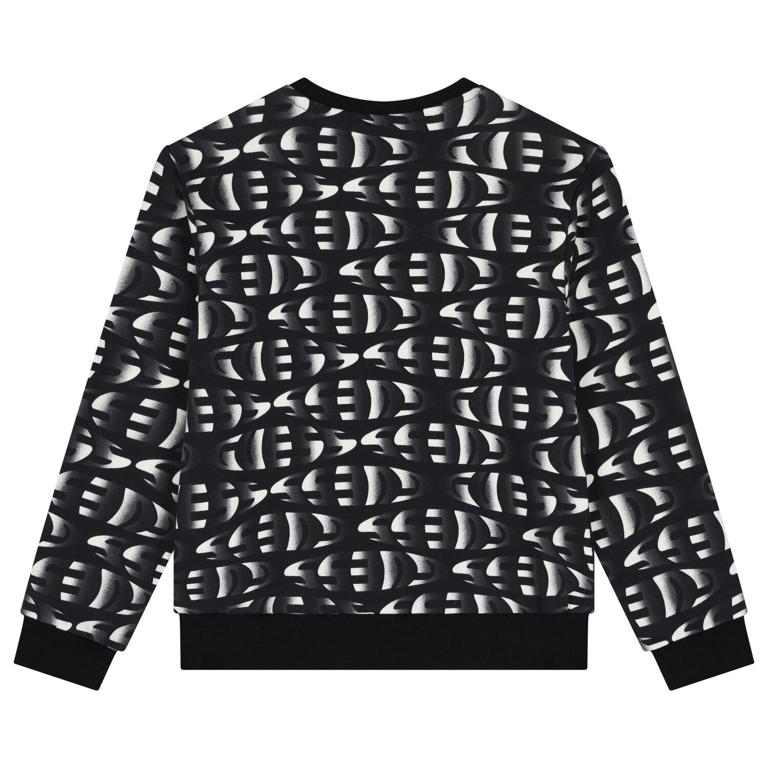 Boys Black Logo Sweatshirt, 1, hi-res image number null