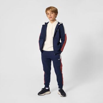 Boys Navy Blue Logo Joggers