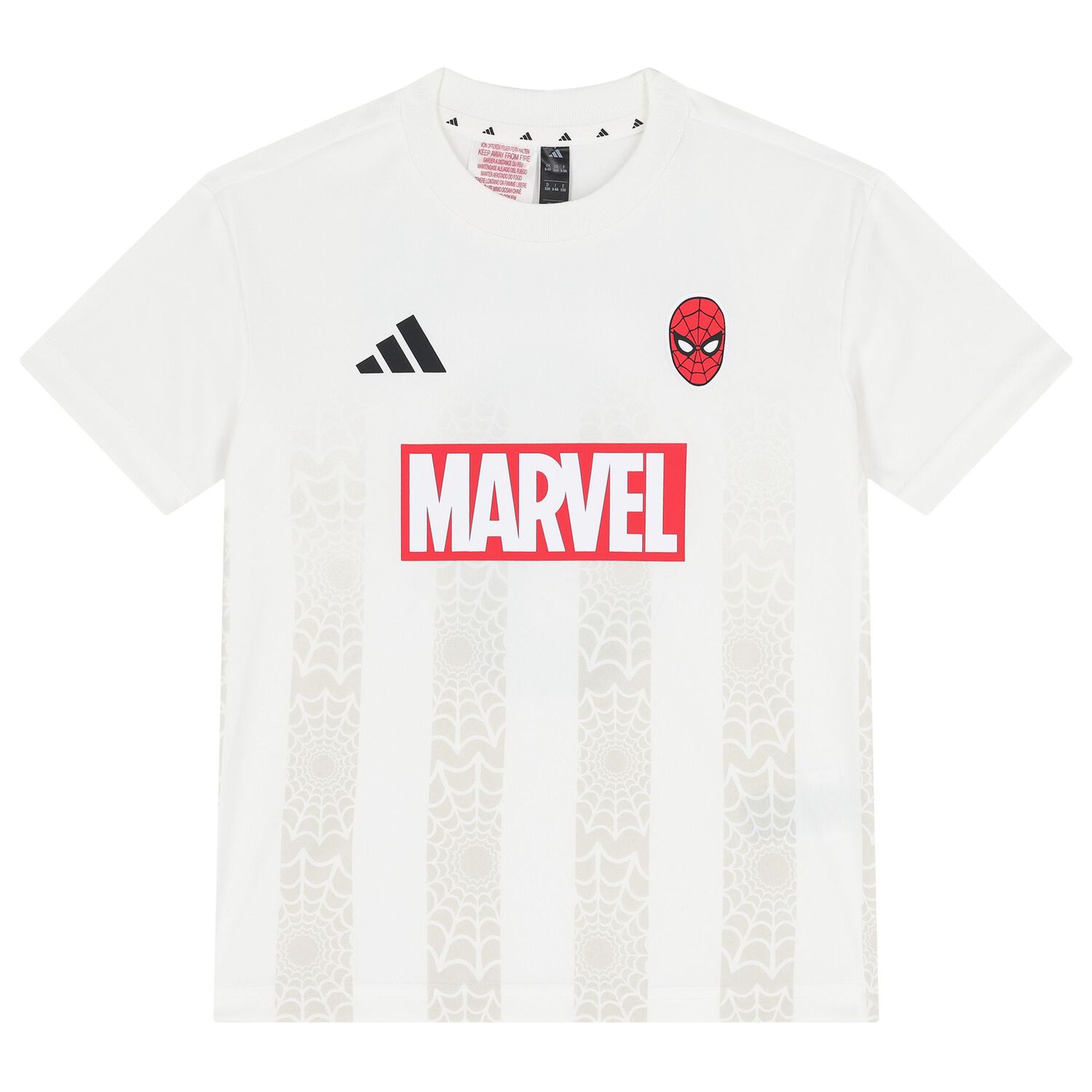White & Black Marvel Logo Shorts Set, 1, hi-res