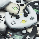 Boys Grey Joystick T-Shirt, 1, hi-res