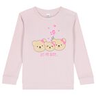 Girls Pink Teddy Bear Tracksuit, 1, hi-res