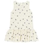 Girls Ivory Bow Dress, 1, hi-res
