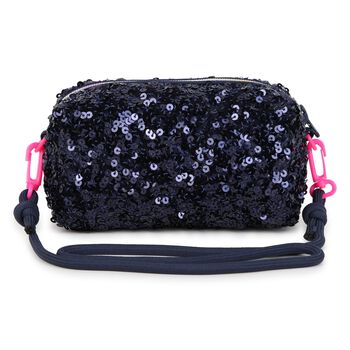 Girls Navy Blue Embellished Pencil Case ( 17cm )