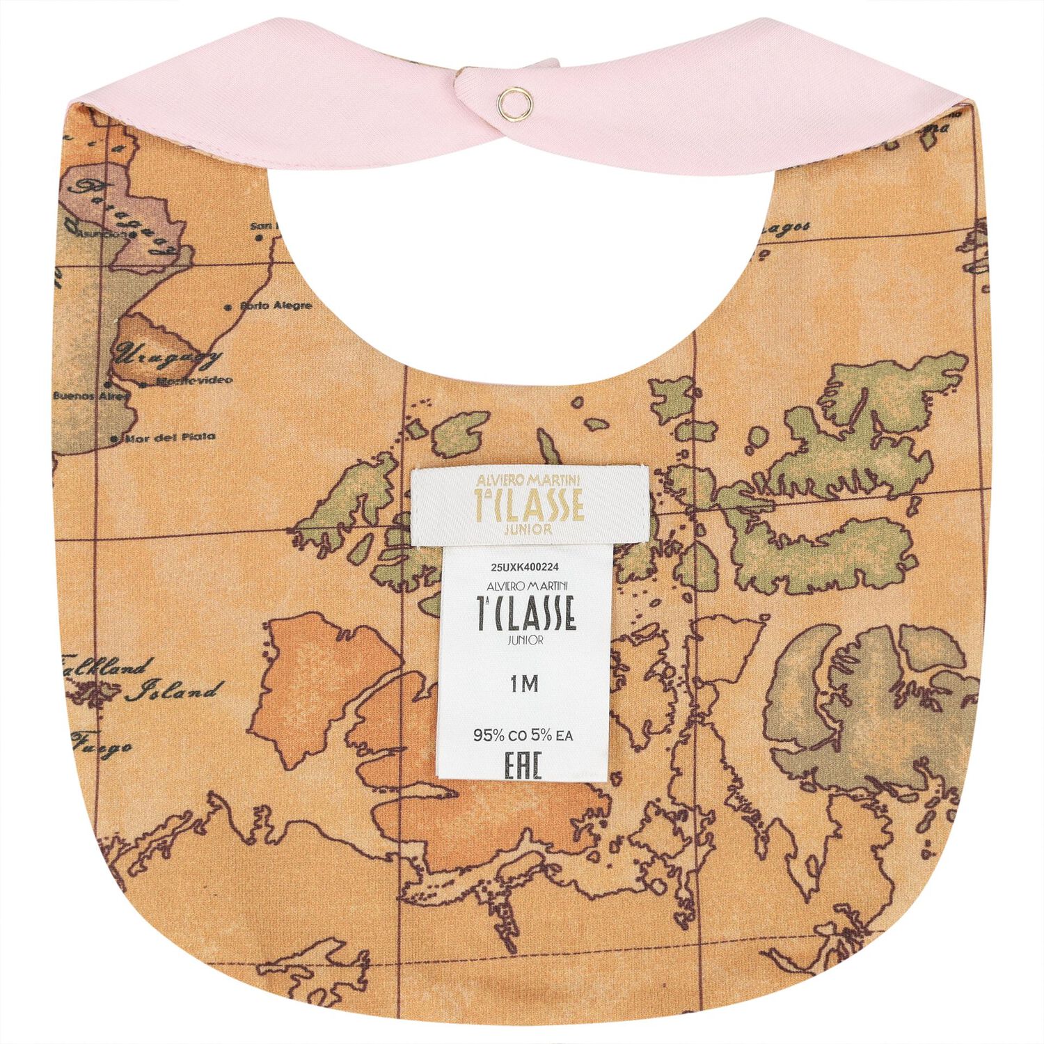 Baby Girls Pink & Beige Geo Map Babygrow Gift Set, 2, hi-res