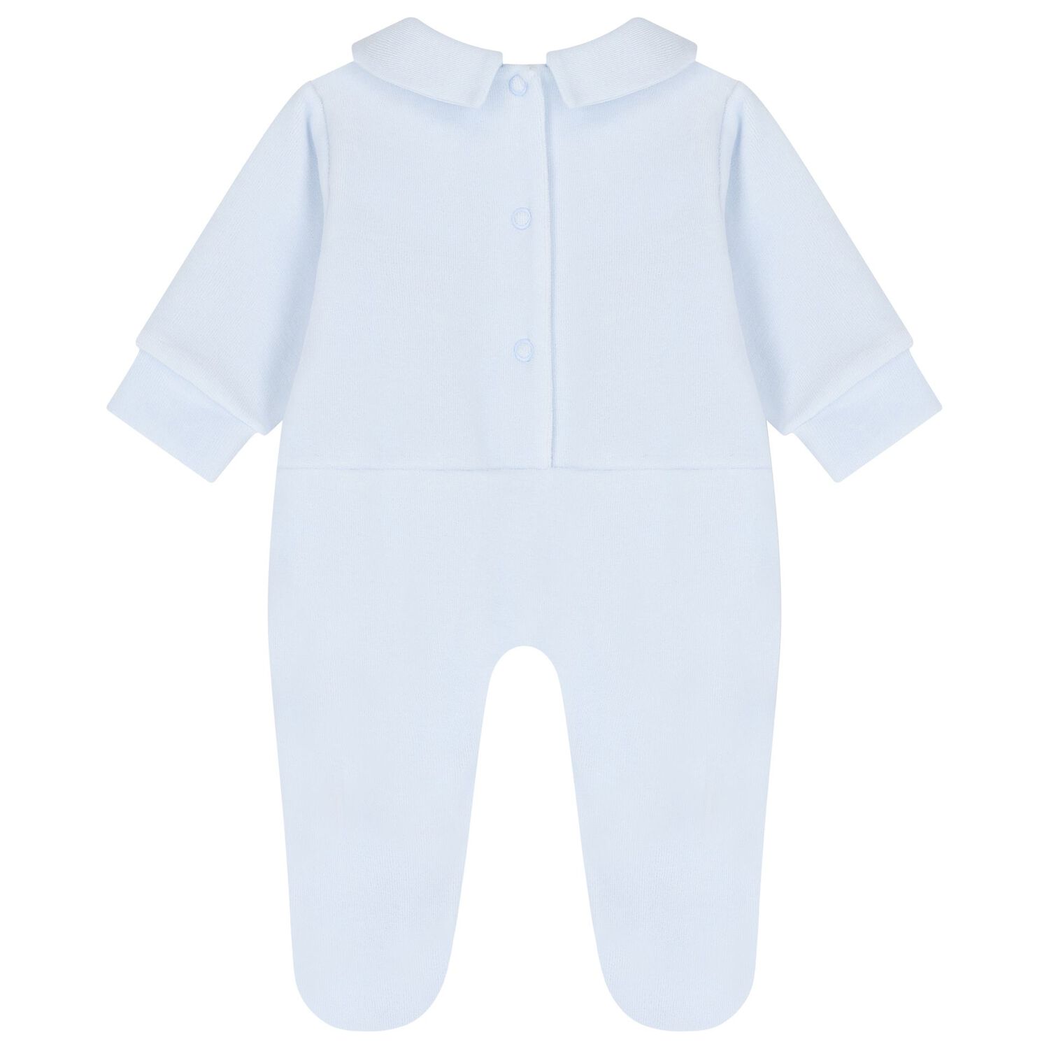 Baby Boys Blue Teddy Bear Babygrow, 2, hi-res image number null