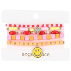 Girls Pink, Orange & Red Bracelets ( 5-Pack ), 1, hi-res