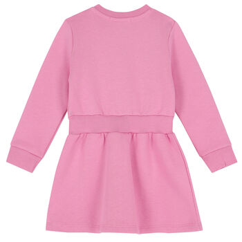 Younger Girls Pink Logo Dress