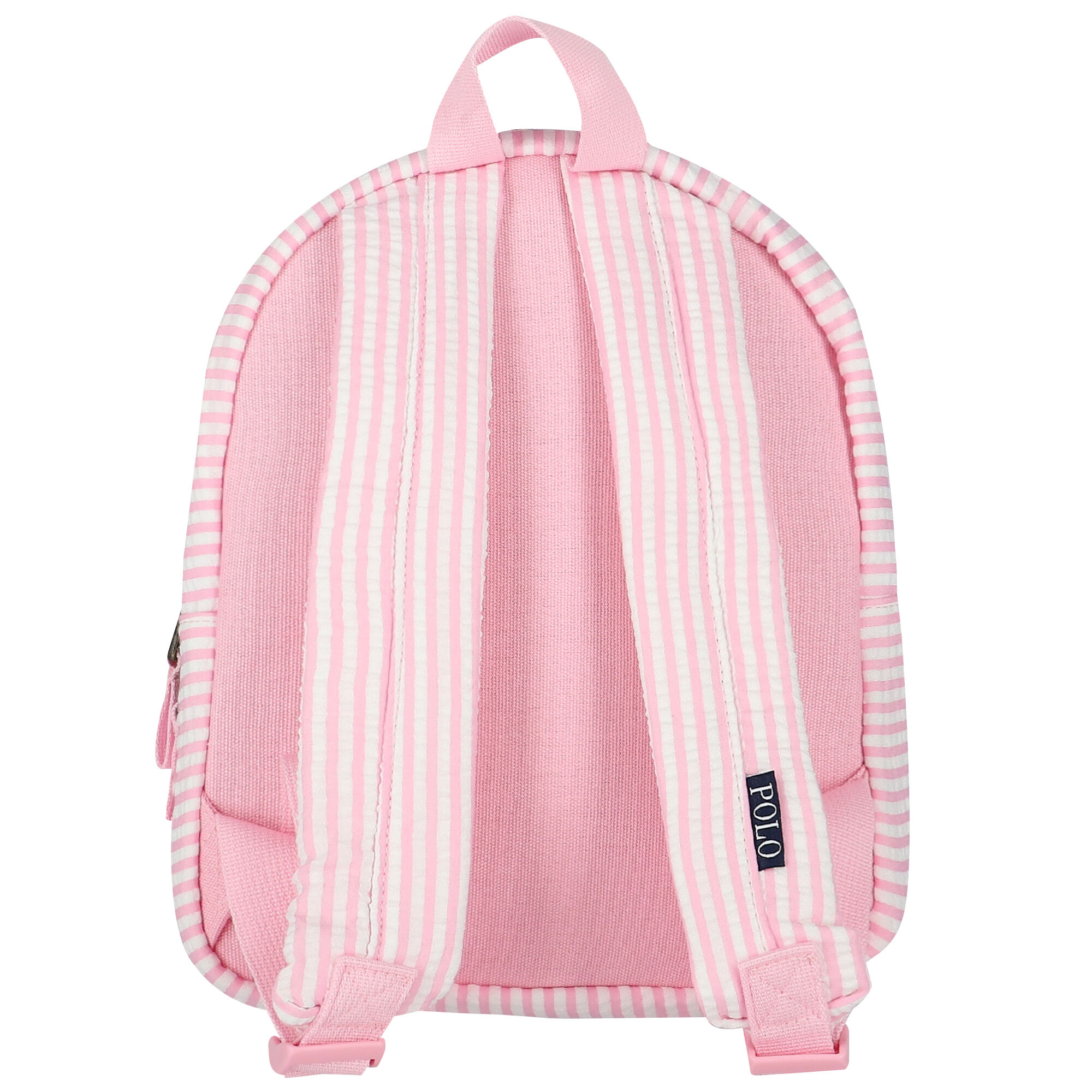 Ralph Lauren Younger Girls Pink & White Logo Backpack (27CM