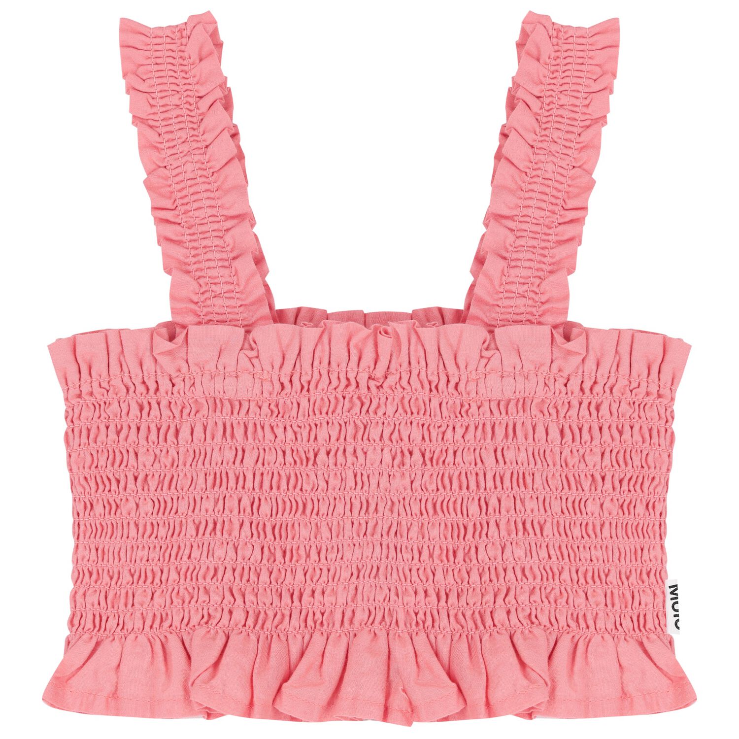 Girls Pink Shirred Top, 1, hi-res image number null