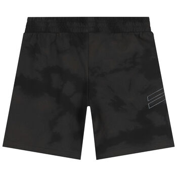 Boys Black Logo Shorts