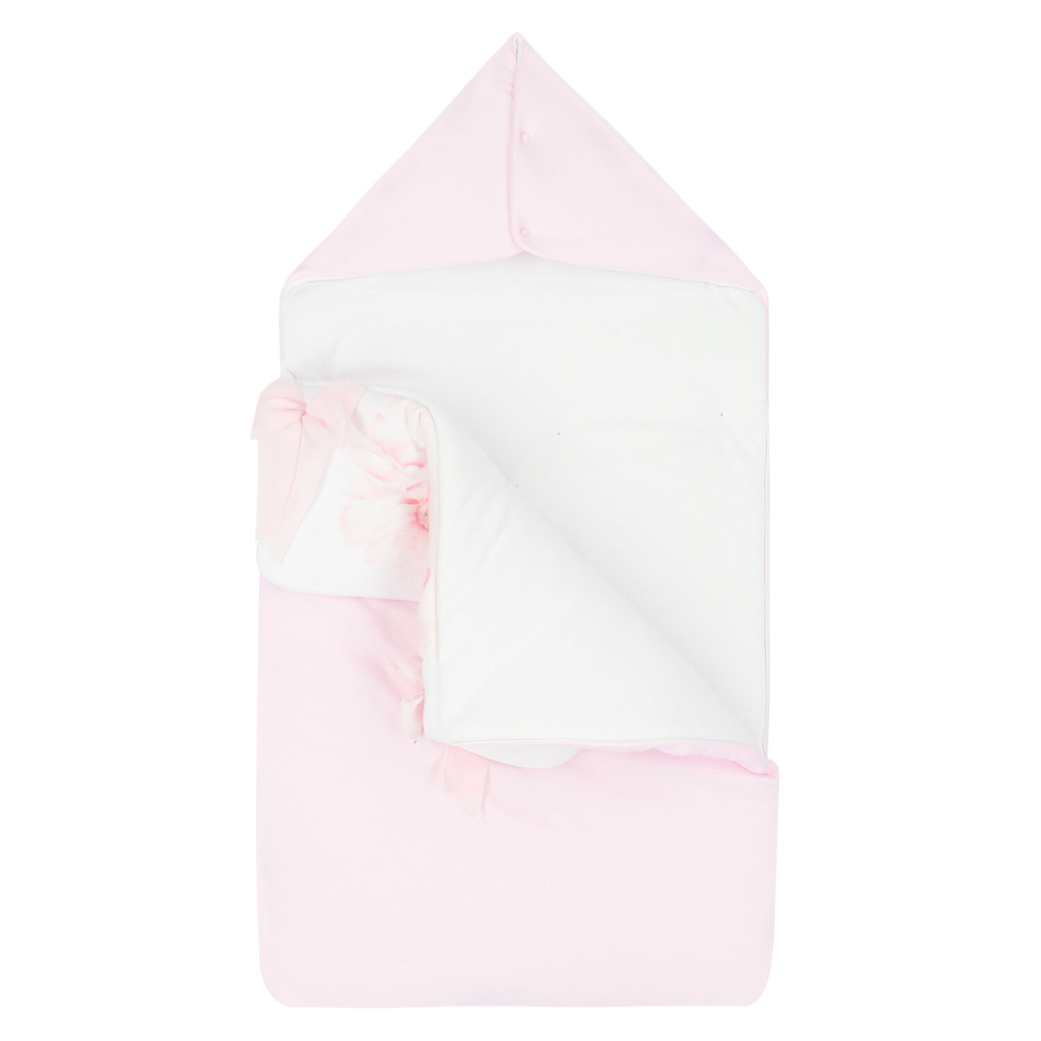 مدس بنات بالزهور باللونين الوردي والأبيض , 1, hi-res