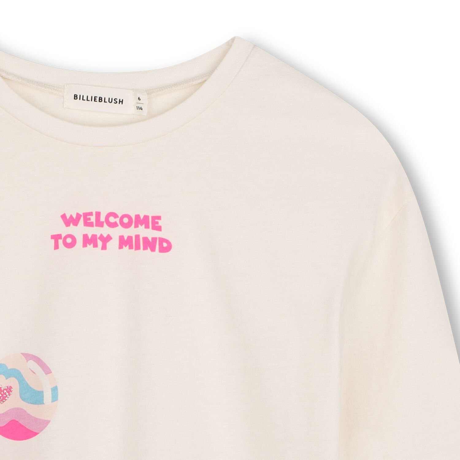 Girls Ivory Fantasy Landscape Long Sleeve Top, 1, hi-res