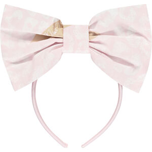 Girls Pink & White Bow Hairband