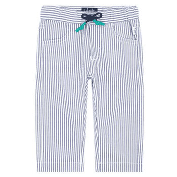Baby Boys Blue & White Trousers