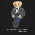 Boys Black Polo Bear Long Sleeve Top, 1, hi-res