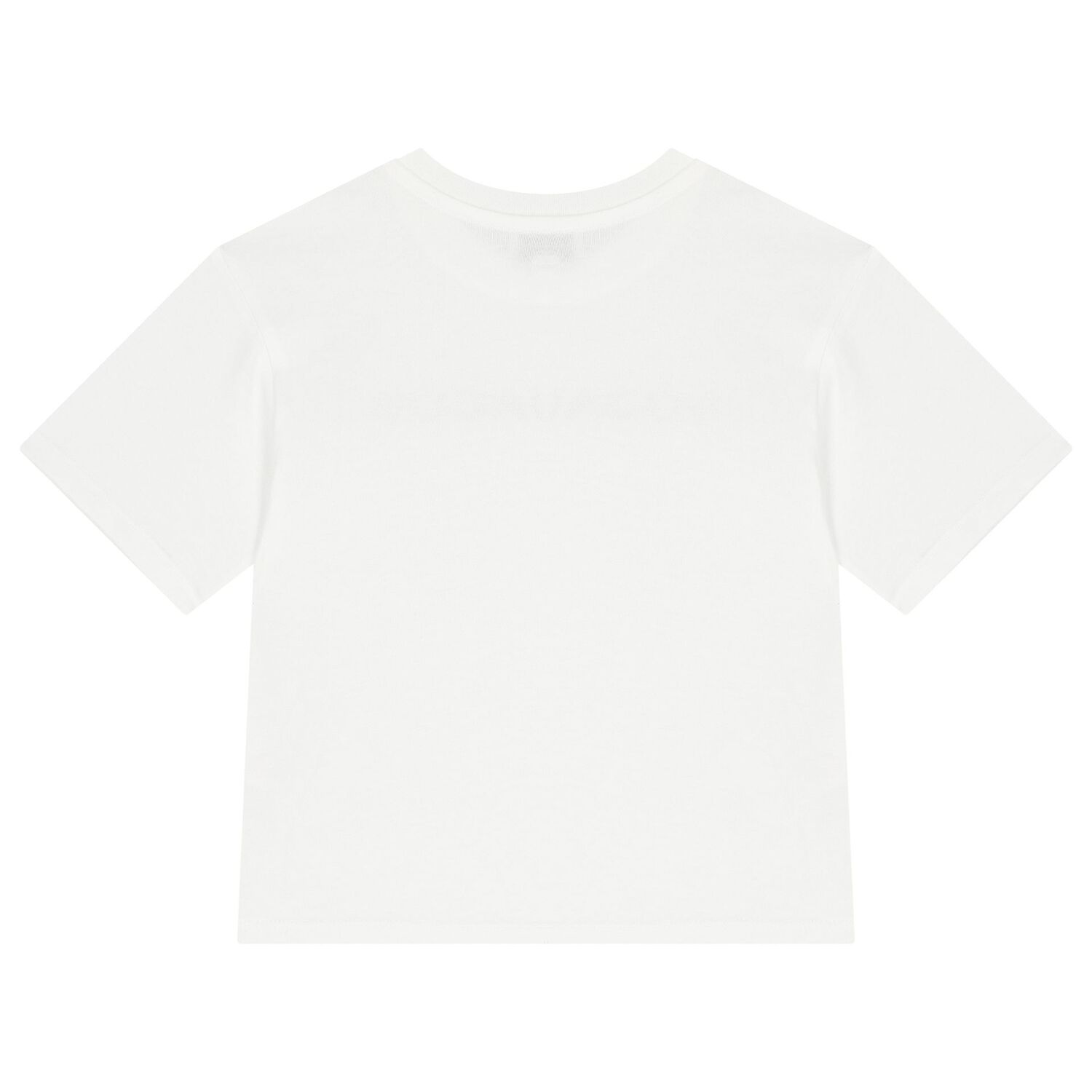 تي شيرت بالشعار باللون الأبيض مرصع بأحجار الراين للبنات, 1, hi-res image number null