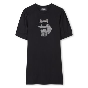 Girls Black Choupette Dress