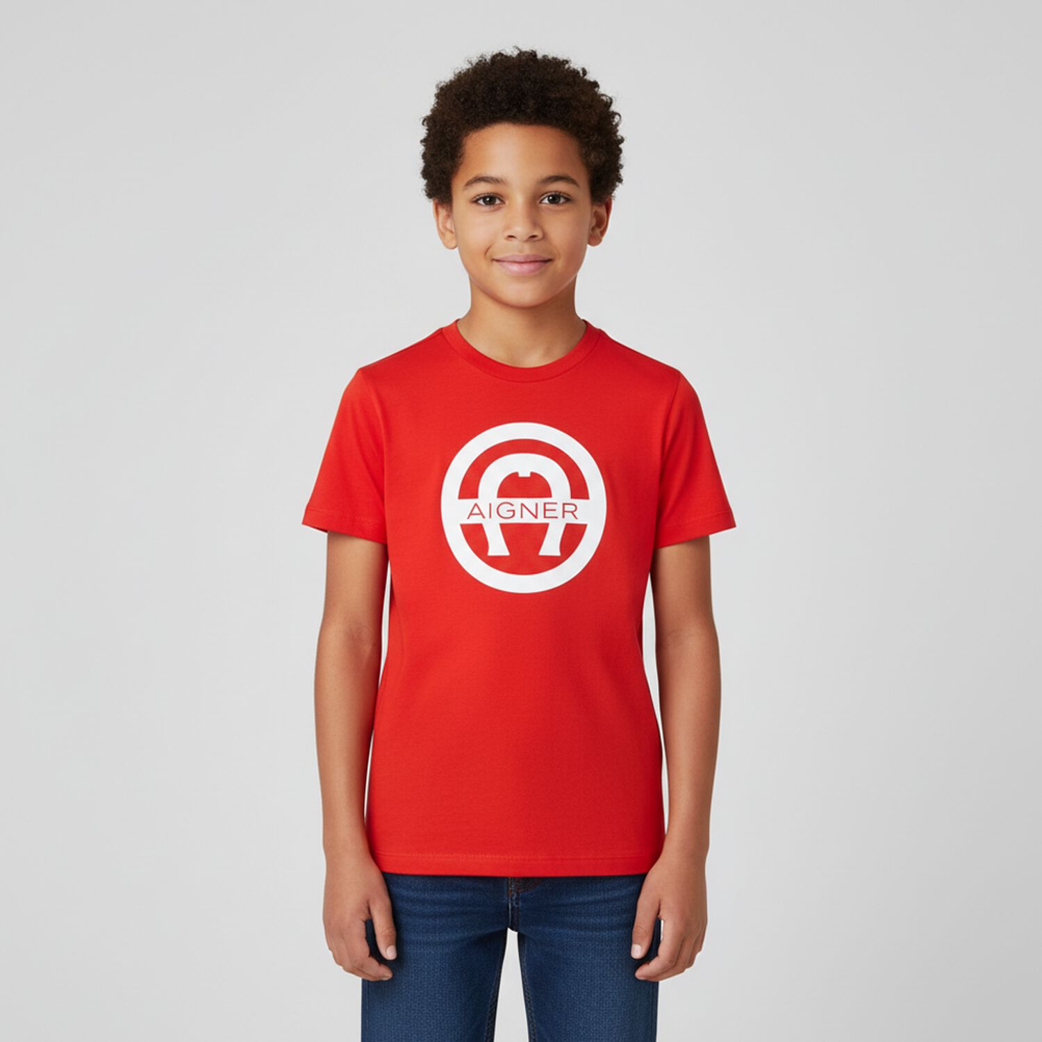 Boys Red Logo T-Shirt, 1, hi-res image number null