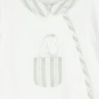 White & Grey Babygrow, 2, hi-res
