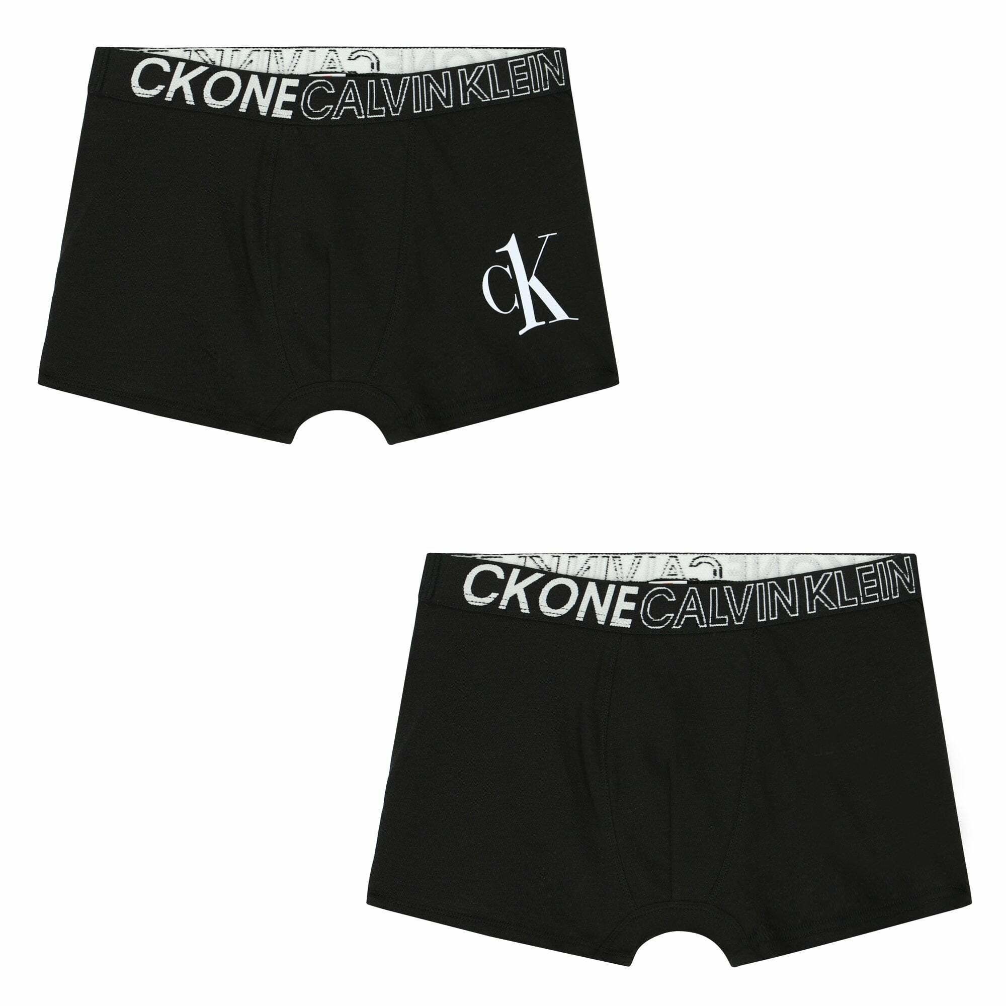 Calvin Klein Boys Black Boxer Shorts 2 Pack Junior Couture