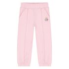 Younger Girls Pink Logo Joggers, 1, hi-res