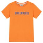 Boys Orange & Navy Blue Logo Shorts Set, 2, hi-res