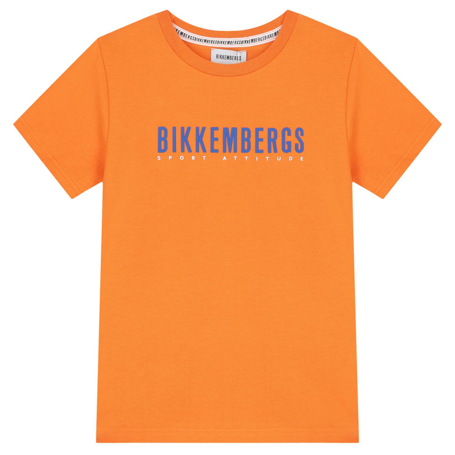 Boys Orange & Navy Blue Logo Shorts Set, 2, hi-res image number null